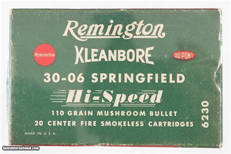 remington ammo box hi-speed kleanbore 30-06 metal case|remington kleanbore 22 for sale.